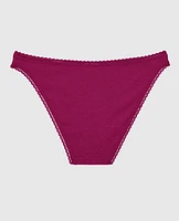 Culotte bikini avec bordure à pois