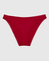 Culotte bikini avec bordure à pois