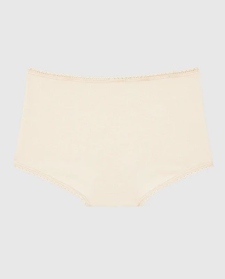 Boyshort Panty with Picot Trim