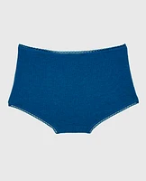 Boyshort Panty with Picot Trim