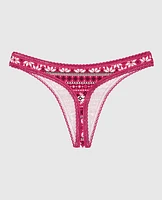 Remix Cotton Thong Panty