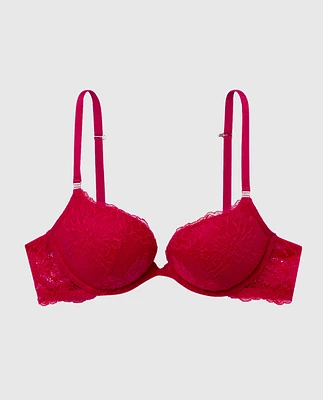 Soutien-gorge pigeonnant en dentelle