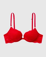 Soutien-gorge pigeonnant en dentelle