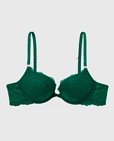 Push Up Bra with Allover Lace