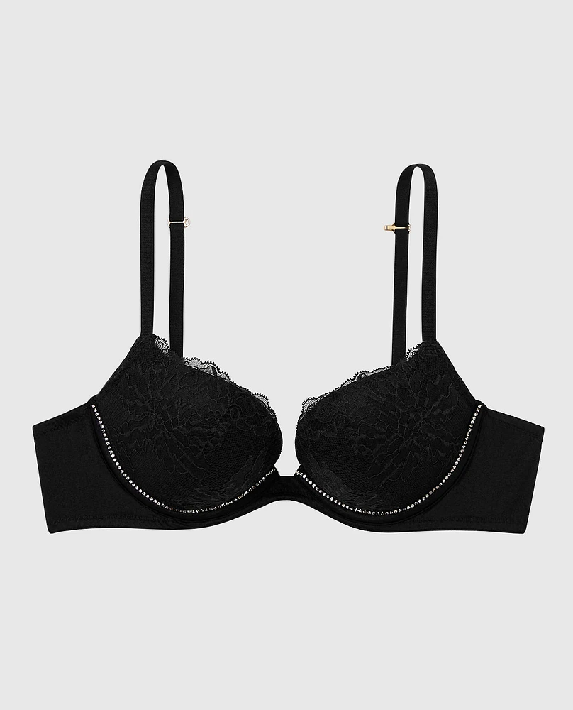 Push Up Bra with Allover Lace