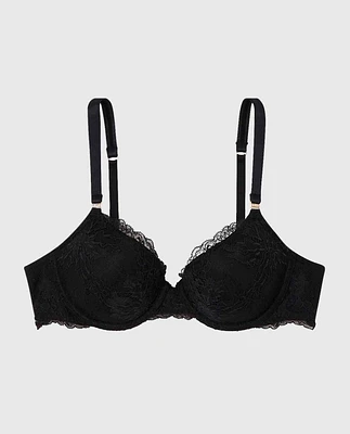 Soutien-gorge couvrant légèrement doublé en dentelle