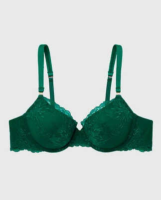 Soutien-gorge couvrant légèrement doublé en dentelle