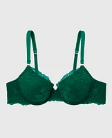 Soutien-gorge couvrant légèrement doublé en dentelle