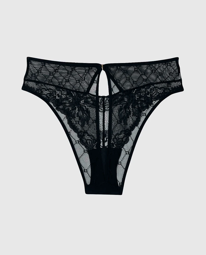 Culotte Cheeky Monogram en dentelle