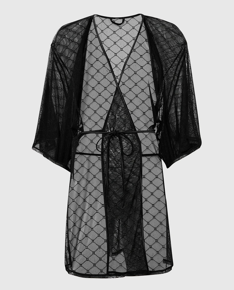 Logo Mesh Robe