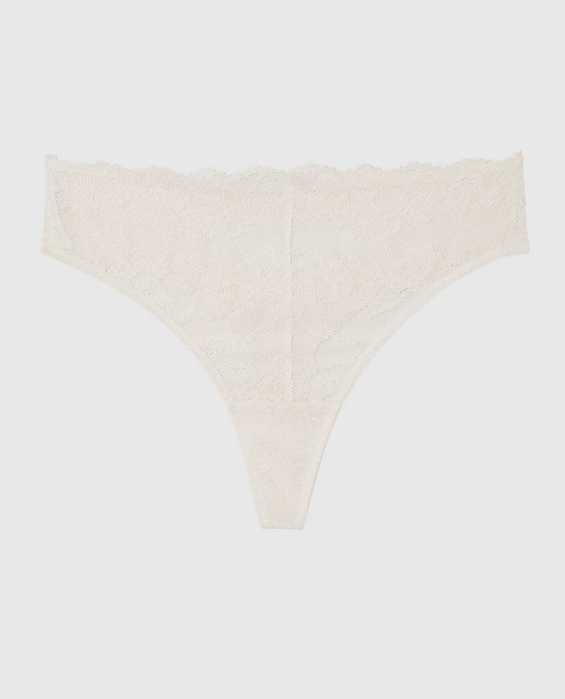 No Show Invisible High Waist Thong Panty