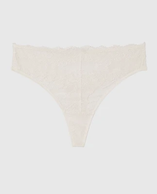 No Show Invisible High Waist Thong Panty