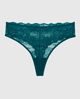 No Show Invisible High Waist Thong Panty