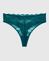 No Show Invisible High Waist Thong Panty