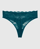 No Show Invisible High Waist Thong Panty