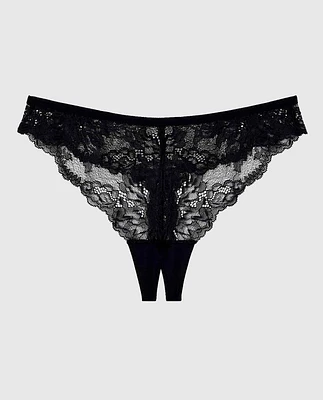 Crotchless High Leg Panty