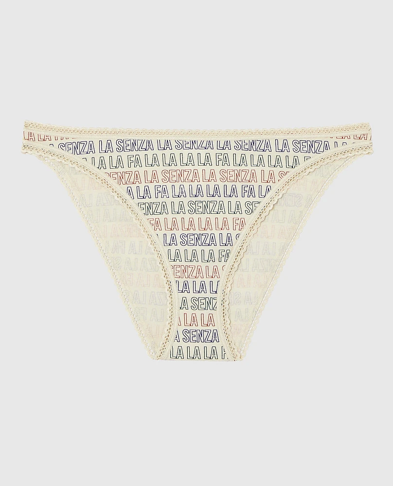 Culotte bikini en coton Remix