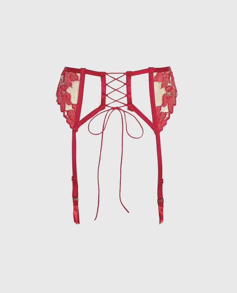 Culotte porte-jarretelles en dentelle