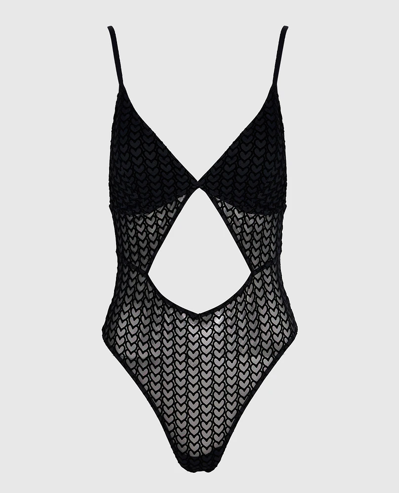 Unlined Mesh Bodysuit