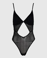 Unlined Mesh Bodysuit