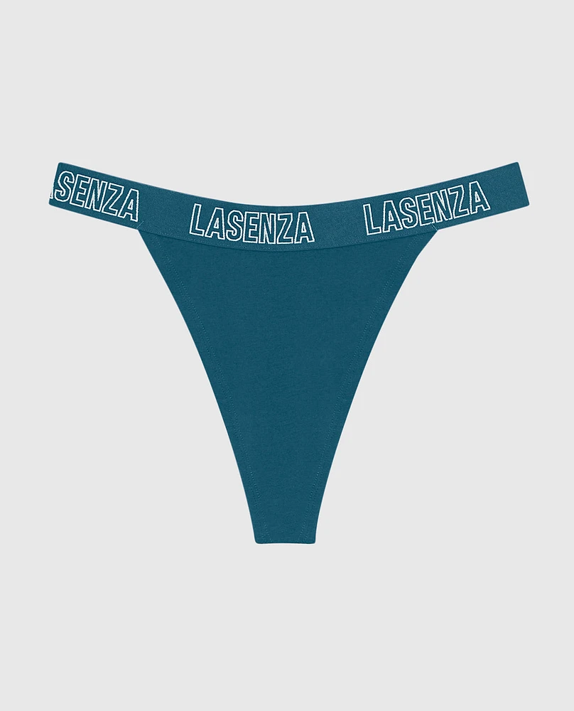 Tanga avec côtés à logo