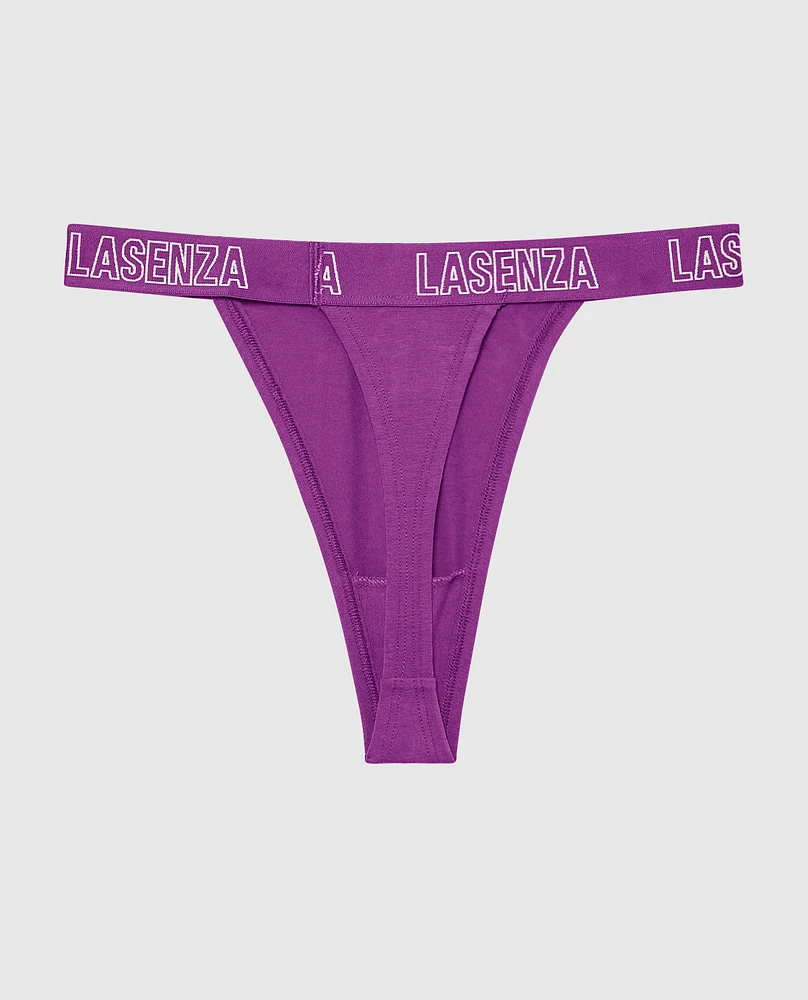 Thong Panty with Logo Band