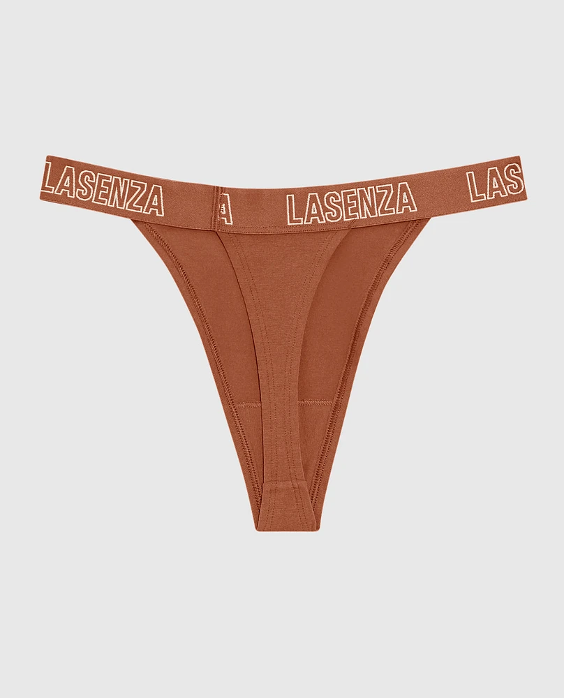 Tanga avec bande à logo