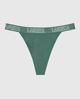 Tanga avec bande à logo