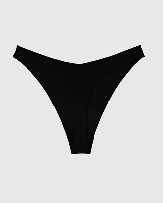 No Show Invisible High Leg Thong Panty