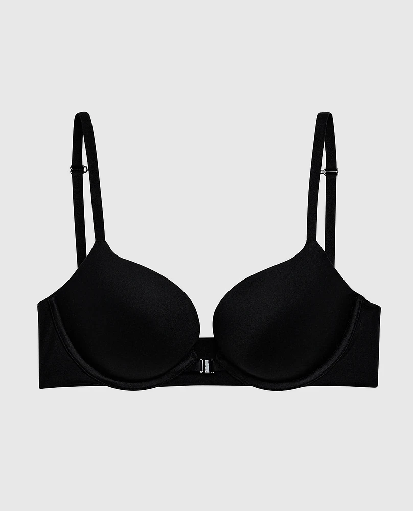 Smooth Push Up Bra with Front Clasp