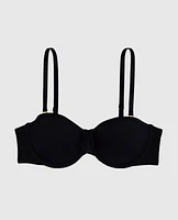 Soutien-gorge sans bretelles légèrement doublé avec mousse intercalaire