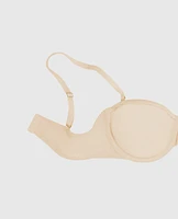 Soutien-gorge sans bretelles légèrement doublé avec mousse intercalaire