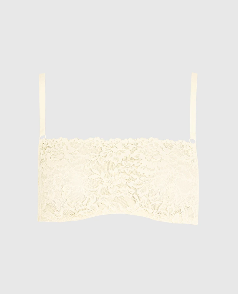 Soutien-gorge de style bandeau en dentelle