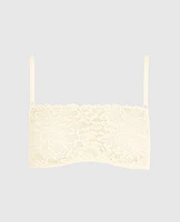 Soutien-gorge de style bandeau en dentelle