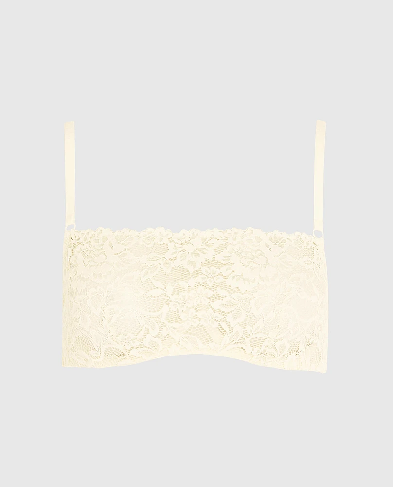 Soutien-gorge de style bandeau en dentelle