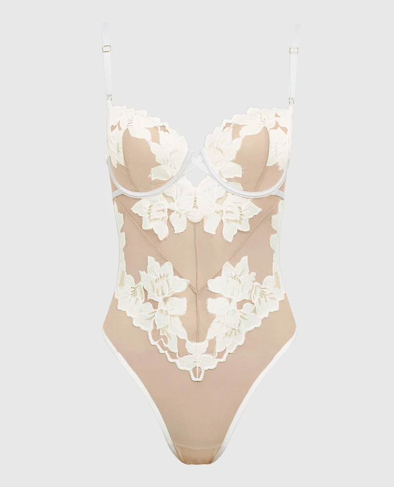 Push Up Balconette Lace Bodysuit