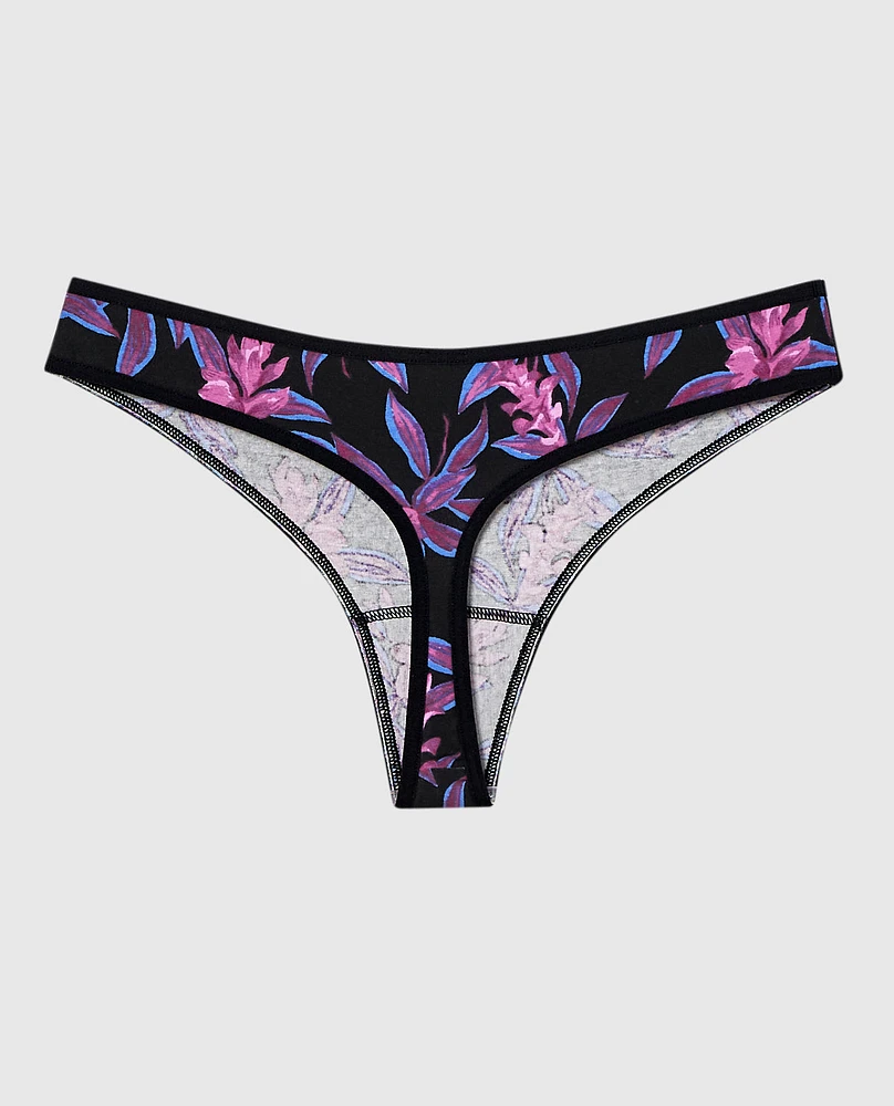 Remix Cotton Thong Panty