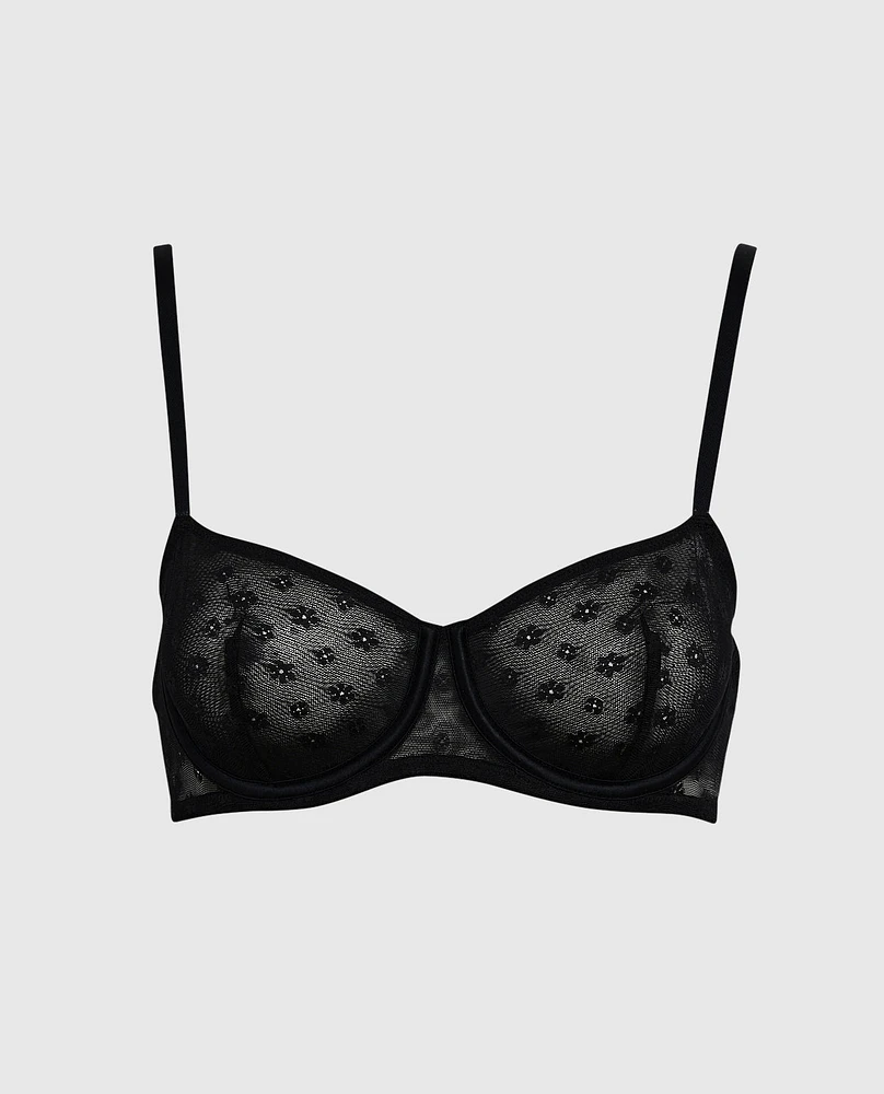 Soutien-gorge balconnet non doublé