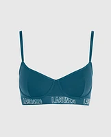 Doux soutien-gorge balconnet en coton non doublé