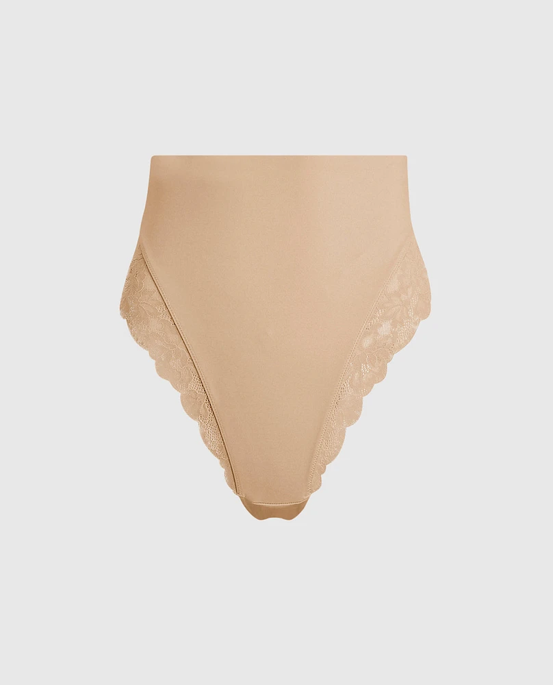 High Waist Smoothing Cheeky Panty Rosetan