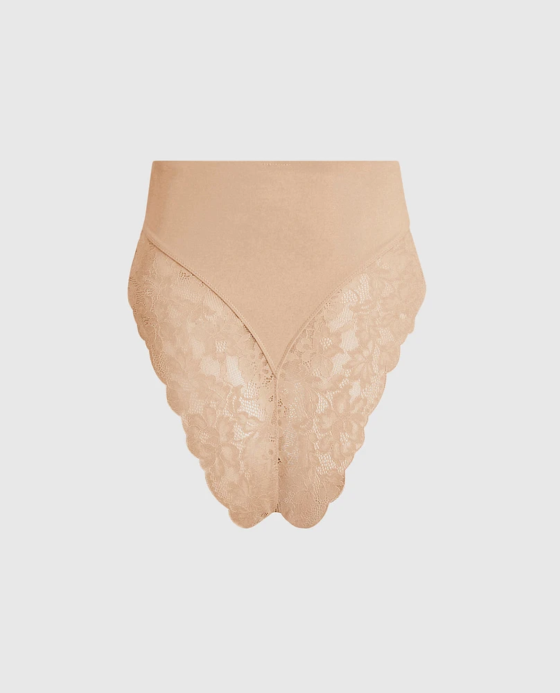 High Waist Smoothing Cheeky Panty Rosetan