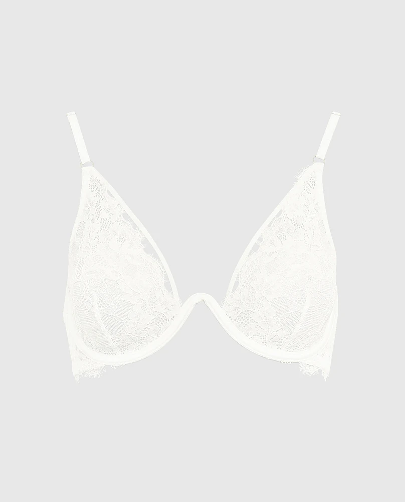 Soutien-gorge en dentelle non doublée