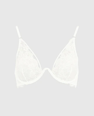 Soutien-gorge en dentelle non doublée