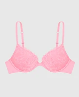 Soutien-gorge pigeonnant en dentelle fais-moi rougir