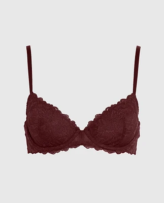 Unlined Lace Demi Bra