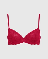 Soutien-gorge demi-buste non doublé en dentelle