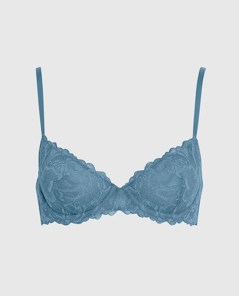 Unlined Lace Demi Bra