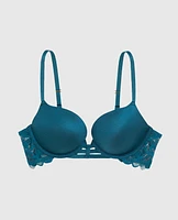 Push Up Bra with Lace Wing