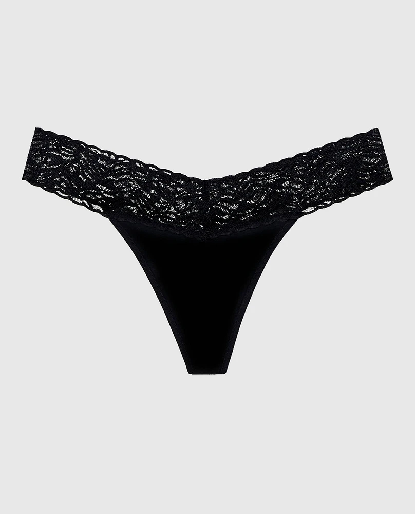 V-Waist Cotton Thong Panty
