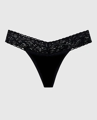 V-Waist Cotton Thong Panty